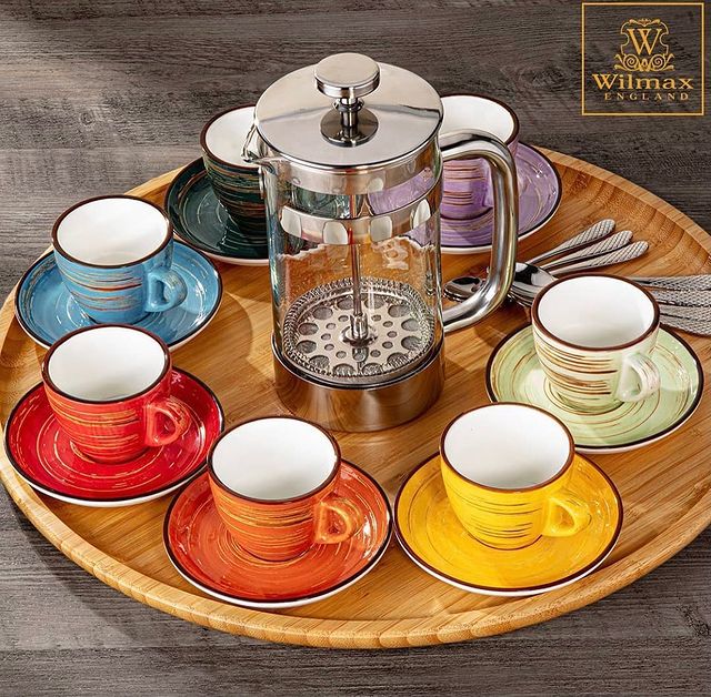 Tea Cup & Saucer Set of 6 in Gift Box WL‑880105/6C