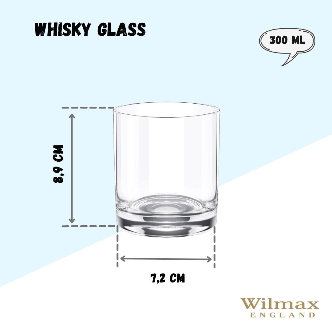 Whiskey Glasses, Set of 8 Cocktail Glasses, 300 ml Old Fashioned