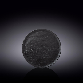 Round Plate WL‑661123/A, Colour: Black, Centimetres: 18