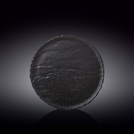 Round Plate WL‑661125/A, Colour: Black, Centimetres: 23