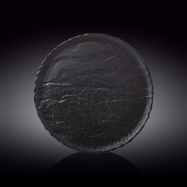 Okrúhly tanier WL‑661127/A, Farba: Čierna, Centimetre: 28