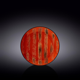 Round Plate WL‑668211/A, Colour: Red, Centimetres: 18