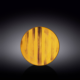 Round Plate WL‑668411/A, Colour: Yellow, Centimetres: 18