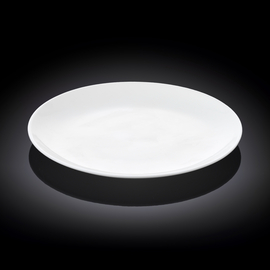 Rolled Rim Dinner Plate WL‑991014/A, Colour: White, Centimetres: 23