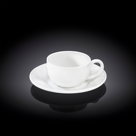 Coffee cup & saucer set of 2 in colour box wl‑993002/2c Wilmax (photo 1)