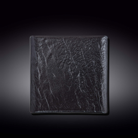 Štvorcový tanier WL‑661106/A, Farba: Čierna, Centimetre: 21.5 x 21.5