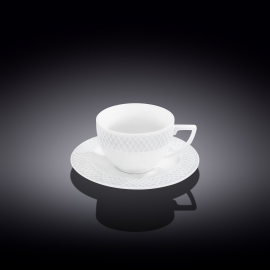 Zestaw do herbaty lub kawy - filiżanka i spodek - 6 szt. w opakowaniu prezentowym wl‑880106/6c Wilmax (photo 1)