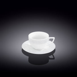 Coffee cup & saucer set of 6 in gift box wl‑880107/6c Wilmax (photo 1)