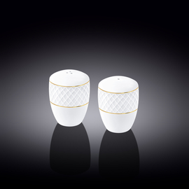 Salt & pepper set with gold lines wl‑880102555/sp Wilmax (photo 1)