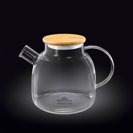 Czajniczek szklany z bambusową pokrywką 1200 ml wl‑888826/a Wilmax (photo 1)