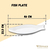 FISH PLATE WL‑992009/A WILMAX Fish plate wl‑992009/a Wilmax (photo 2)