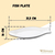 FISH PLATE WL‑992008/A WILMAX Fish plate wl‑992008/a Wilmax (photo 2)