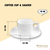 COFFEE CUP & SAUCER SET OF 2 IN COLOUR BOX WL‑993041/2C WILMAX Coffee cup & saucer set of 2 in colour box wl‑993041/2c Wilmax (photo 4)