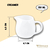 CREAMER WL‑995004/A WILMAX Creamer wl‑995004/a Wilmax (photo 2)