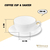 TEA CUP & SAUCER SET OF 6 IN COLOUR BOX WL‑993000/6C WILMAX Tea cup & saucer set of 6 in colour box wl‑993000/6c Wilmax (photo 9)