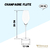 CHAMPAGNE FLUTE SET OF 2 IN COLOUR BOX WL‑888104/2C WILMAX Champagne flute set of 2 in colour box wl‑888104/2c Wilmax (photo 8)
