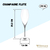 CHAMPAGNE FLUTE SET OF 2 IN COLOUR BOX WL‑888050/2C WILMAX Champagne flute set of 2 in colour box wl‑888050/2c Wilmax (photo 8)