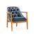 LOUNGE ARMCHAIR WF‑401401070 WILMAX Lounge armchair wf‑401401070 Wilmax (photo 1)