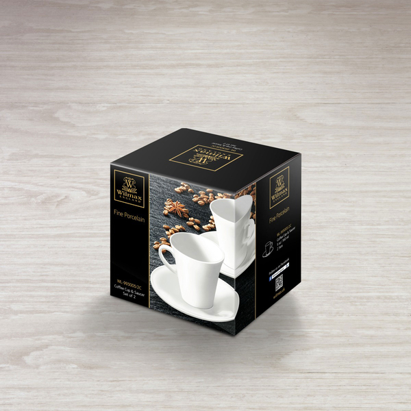 COFFEE CUP & SAUCER SET OF 2 IN COLOUR BOX WL‑993005/2C WILMAX Coffee cup & saucer set of 2 in colour box wl‑993005/2c Wilmax (photo 3)