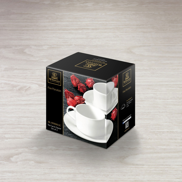 TEA CUP & SAUCER SET OF 2 IN COLOUR BOX WL‑993006/2C WILMAX Tea cup & saucer set of 2 in colour box wl‑993006/2c Wilmax (photo 2)