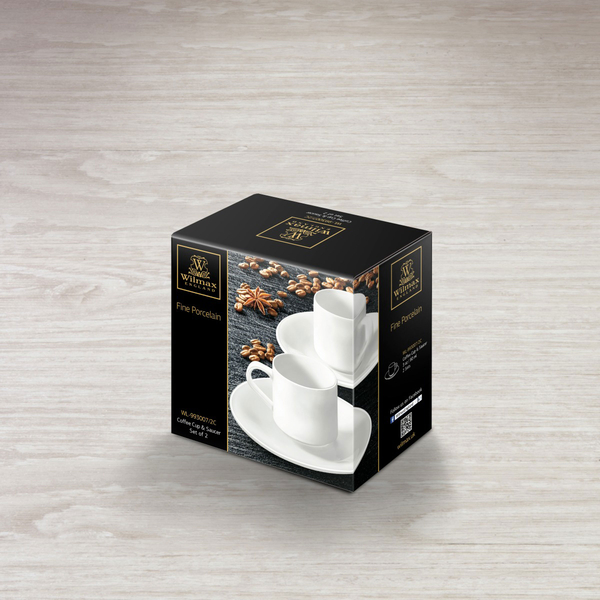 COFFEE CUP & SAUCER SET OF 2 IN COLOUR BOX WL‑993007/2C WILMAX Coffee cup & saucer set of 2 in colour box wl‑993007/2c Wilmax (photo 2)