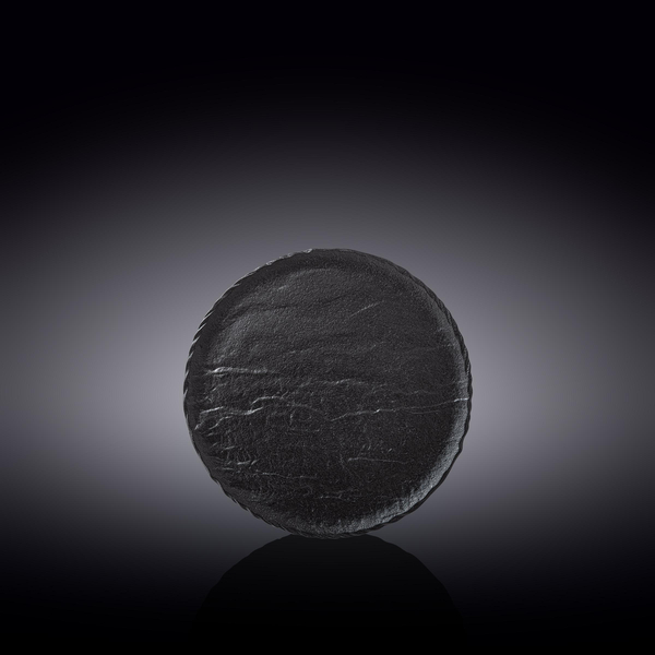 Round Plate WL‑661122/A, Colour: Black, Centimetres: 15.5