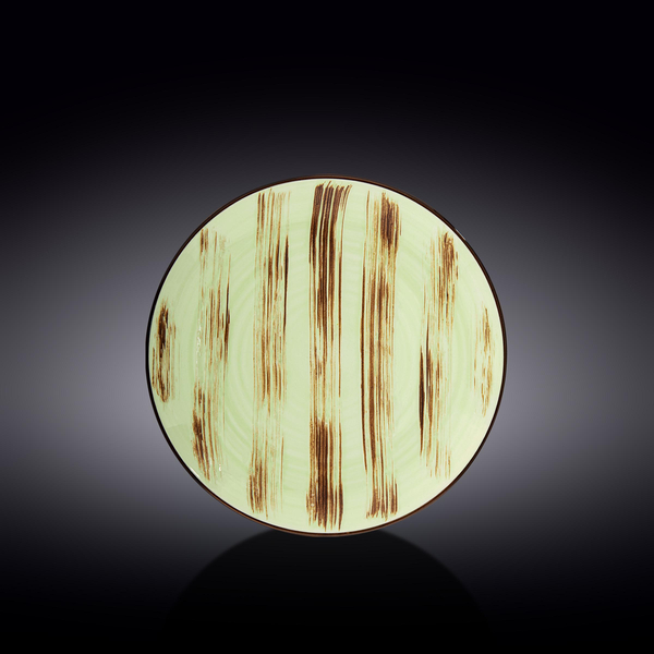 Round Plate WL‑668113/A, Colour: Pistachio, Centimetres: 23