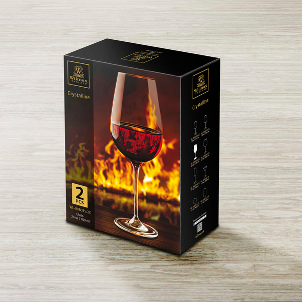 WINE GLASS SET OF 2 IN COLOUR BOX WL‑888035/2C WILMAX Wine glass set of 2 in colour box wl‑888035/2c Wilmax (photo 2)