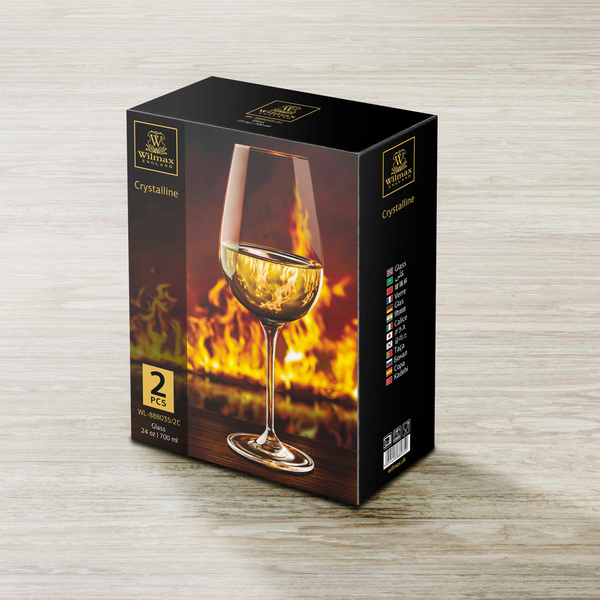 WINE GLASS SET OF 2 IN COLOUR BOX WL‑888035/2C WILMAX Wine glass set of 2 in colour box wl‑888035/2c Wilmax (photo 3)