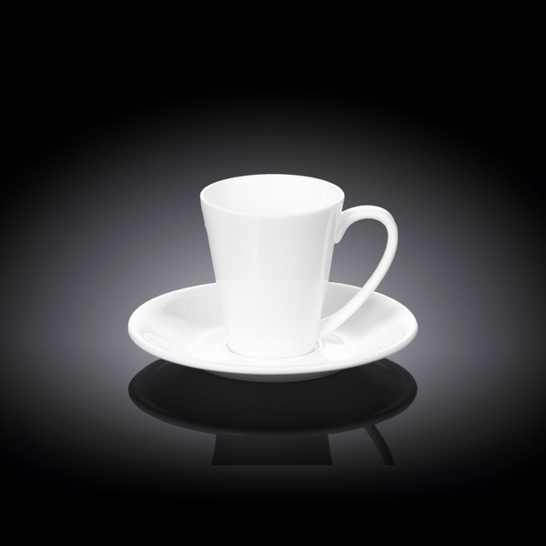 Zestaw kawowy filiżanka i spodek w opakowaniu prezentowym WL‑993054/2C