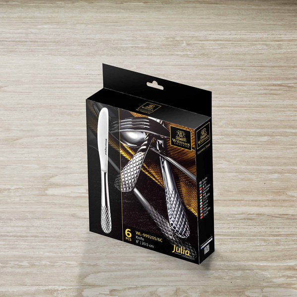 DESSERT KNIFE SET OF 6 IN COLOUR BOX WL‑999205/6C WILMAX Dessert knife set of 6 in colour box wl‑999205/6c Wilmax (photo 2)