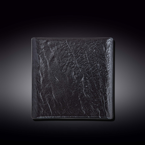Square Plate WL‑661106/A, Colour: Black, Centimetres: 21.5 x 21.5