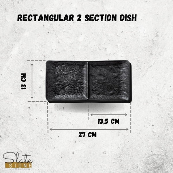 RECTANGULAR 2 SECTION DISH WL‑661135/A WILMAX Rectangular 2 section dish wl‑661135/a Wilmax (photo 3)