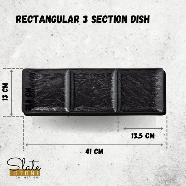 RECTANGULAR 3 SECTION DISH WL‑661136/A WILMAX Rectangular 3 section dish wl‑661136/a Wilmax (photo 3)