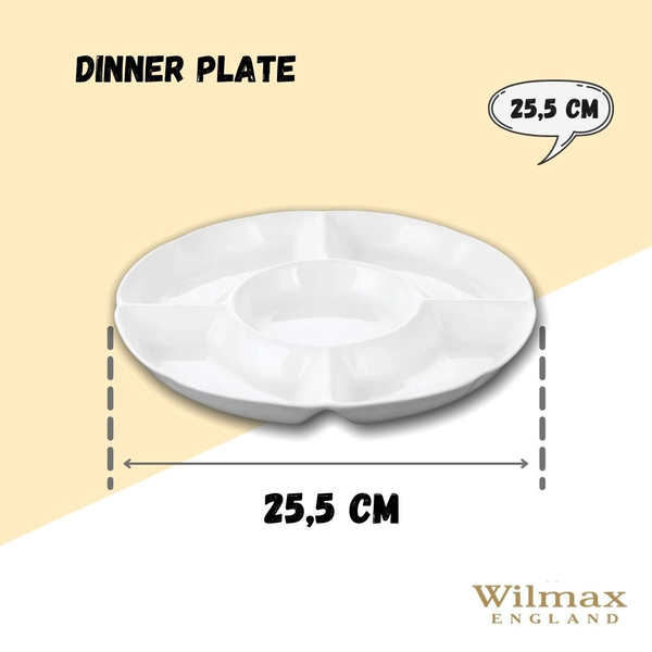 DIVIDED ROUND DISH WL‑992019/A WILMAX Divided round dish wl‑992019/a Wilmax (photo 2)