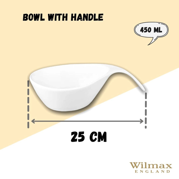 BOWL WITH HANDLE WL‑991282/A WILMAX Bowl with handle wl‑991282/a Wilmax (photo 2)
