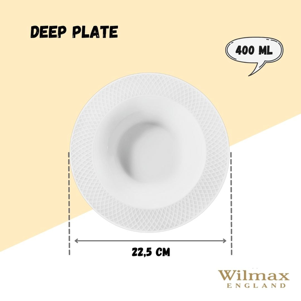 DEEP PLATE SET OF 2 IN COLOUR BOX WL‑880102/2C WILMAX Deep plate set of 2 in colour box wl‑880102/2c Wilmax (photo 4)