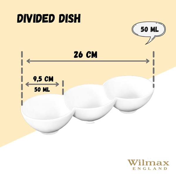 DIVIDED DISH WL‑992601/A WILMAX Divided dish wl‑992601/a Wilmax (photo 2)