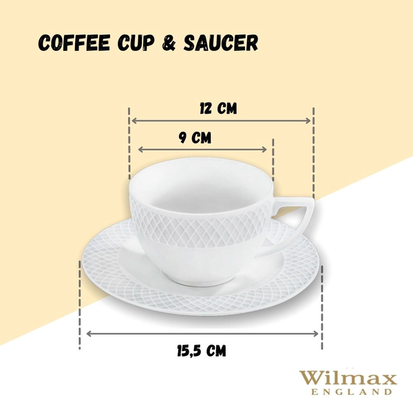 TEA CUP & SAUCER SET OF 6 IN GIFT BOX WL‑880105/6C WILMAX Tea cup & saucer set of 6 in gift box wl‑880105/6c Wilmax (photo 7)