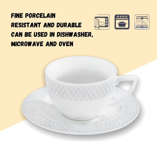 TEA CUP & SAUCER SET OF 6 IN GIFT BOX WL‑880105/6C WILMAX Tea cup & saucer set of 6 in gift box wl‑880105/6c Wilmax (photo 8)