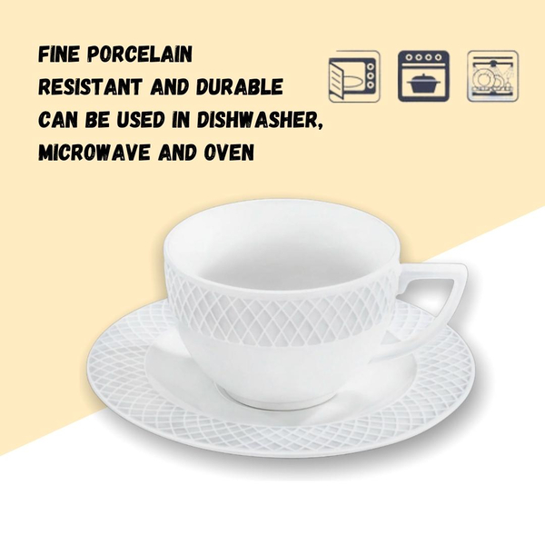 CAPPUCCINO CUP & SAUCER SET OF 6 IN GIFT BOX WL‑880106/6C WILMAX Cappuccino cup & saucer set of 6 in gift box wl‑880106/6c Wilmax (photo 9)