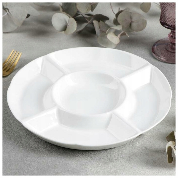 DIVIDED ROUND DISH WL‑992019/A WILMAX Divided round dish wl‑992019/a Wilmax (photo 6)