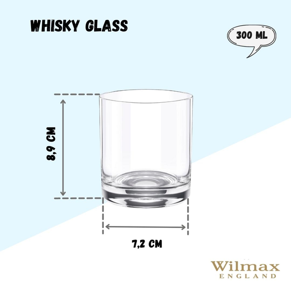 WHISKY GLASS SET OF 6 IN PLAIN BOX WL‑888023/6A WILMAX Whisky glass set of 6 in plain box wl‑888023/6a Wilmax (photo 3)