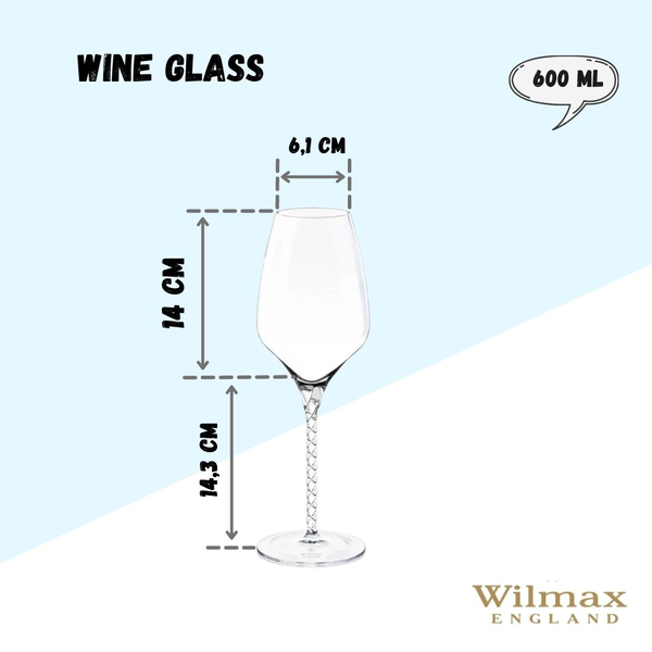 WINE GLASS SET OF 2 IN COLOUR BOX WL‑888101/2С WILMAX Wine glass set of 2 in colour box wl‑888101/2с Wilmax (photo 4)