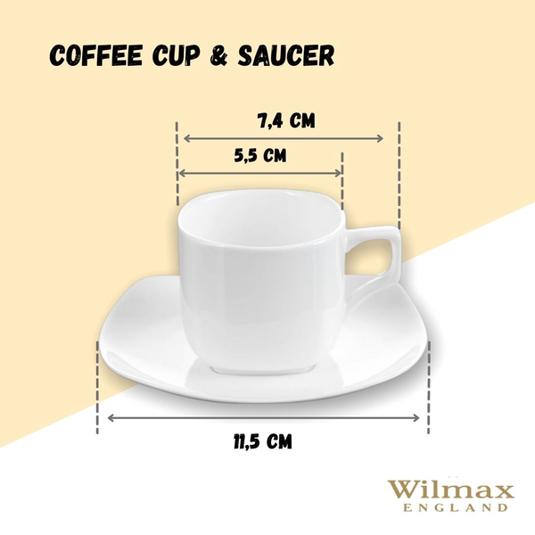 COFFEE CUP & SAUCER SET OF 2 IN COLOUR BOX WL‑993041/2C WILMAX Coffee cup & saucer set of 2 in colour box wl‑993041/2c Wilmax (photo 5)