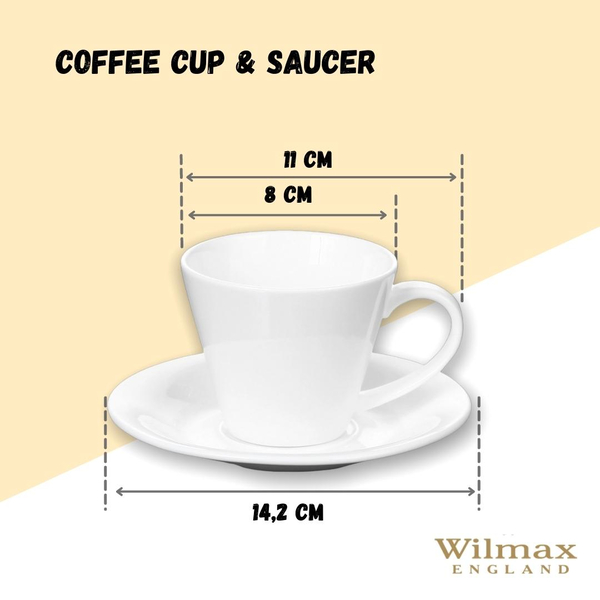 TEA CUP & SAUCER SET OF 2 IN COLOUR BOX WL‑993004/2C WILMAX Tea cup & saucer set of 2 in colour box wl‑993004/2c Wilmax (photo 7)