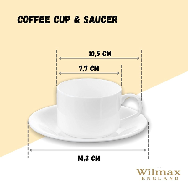 TEA CUP & SAUCER SET OF 2 IN COLOUR BOX WL‑993006/2C WILMAX Tea cup & saucer set of 2 in colour box wl‑993006/2c Wilmax (photo 4)
