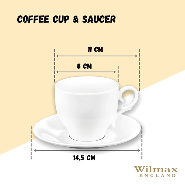 TEA CUP & SAUCER SET OF 2 IN COLOUR BOX WL‑993009/2C WILMAX Tea cup & saucer set of 2 in colour box wl‑993009/2c Wilmax (photo 5)