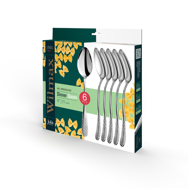 TABLE SPOON SET OF 6 IN COLOUR BOX WL‑999202/6C WILMAX Table spoon set of 6 in colour box wl‑999202/6c Wilmax (photo 2)
