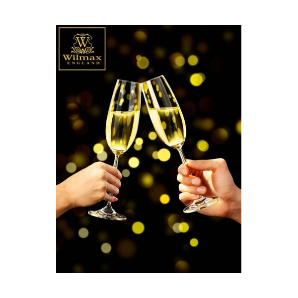 CHAMPAGNE FLUTE SET OF 6 IN PLAIN BOX WL‑888027/6A WILMAX Champagne flute set of 6 in plain box wl‑888027/6a Wilmax (photo 5)